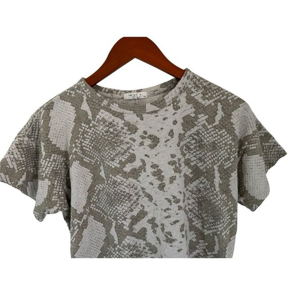 Rag & Bone Snake Print T-Shirt Size Small - Picture 3 of 7